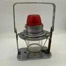 Vintage 6-VOLT Ray-o-vac Sportsman Lantern Red/white No Battery Untested. Fixed Price $44.99.
