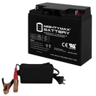 Mighty Max ML22-12 12V 22AH Nb Terminal, Sla Agm Battery + 4AMP Charger. Fixed Price $64.99.
