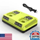 Powilling P117 Dual 18V Battery Charger For Ryobi One+, Li-ion, Nicad, Nimh. Fixed Price $51.66.