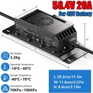 58.4V 20A LIFEPO4 Lithium Battery Charger Fast Charging For 48V. Fixed Price $95.99.