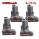 4X 6AH 12V Li-ion Battery For Ridgid L1240 AC82048 R82048 R86048 130446011 Us. Fixed Price $85.99.