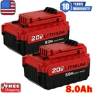 Pack 8.0AH Volt Lithium-ion Battery For Porter Cable Max PCC685L PCC680L. Fixed Price $37.69.