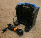 Kobalt 80V Max Lithium Ion Battery Charger Krc 80-06 Tool Black & Blue. Fixed Price $49.99.