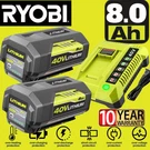 2X Battery & Charger For Ryobi 40V With Led Lithium-ion 40-VOLT OP406VNM OP40602. Fixed Price $96.00.