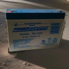 Powersonic PS-1228 12V 2.8A Hr Rechargeable Lead Acid Battery Dc Constant Volt. Fixed Price $19.00.