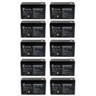 10 Pack Universal UB1290-UPG 12V 9AH Battery F1 Terminal. Fixed Price $219.99.