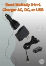 Rand Mcnally 3-IN-1 Charger Ac, Dc, Or Usb New Sealed. Fixed Price $9.99.