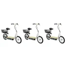 Razor Ecosmart Metro Electric Adult Scooter With Seat & Rack, White (3 Pack). Fixed Price $1199.97.
