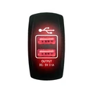 Illuminated 12V Dual Usb Charger Outlet Utv Rzr Teryx Maverick X3 Viking Red Led. Fixed Price $16.50.