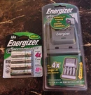 New Energizer E2 Rechargeable Compact Aa/aaa Wall Charger + Batterys. Fixed Price $28.98.