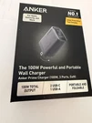 Anker Prime 100W Gan Wall Charger 3-PORT 2 Usb-c Usb-a New Sealed. Fixed Price $38.40.