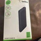 Belkin Pocket Power Bank Battery Pack 5000MAH Fast, Portable Charger - Black. Fixed Price $22.99.