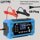 Corebox 12V 6A Smart Battery Charger And Maintainer With Lcd Display Us Plug. Fixed Price $43.90.