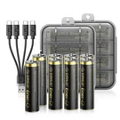 Orico Ener-g Lithium-ion Battery Rechargeable Aa Batteries With Tpye 8 Pack. Fixed Price $27.84.