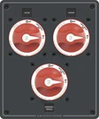 Blue Sea Traditional Metal Dual Bank Battery Management Panel. Fixed Price $230.20.