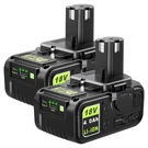 Abeden Replacement For Ryobi 18V Battery, 2-PACK P108 Lithium-ion 4.0 Ah True.... Fixed Price $78.97.