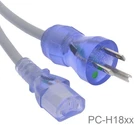Hospital Grade Green Dot 5-15P To C13 Sjt 18/3 Awg Clear/blue, Gray Power Cord. Fixed Price $14.98.
