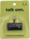 Onn. Cordless Phone Battery 2.4V 550MAH Nimh Black 100009993. Fixed Price $14.78.
