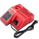 12V 18V Multi-voltage Battery Charger Compatible With Mil-waukee Lasica Red. Fixed Price $44.99.