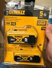 Pack Dewalt DCB205-2 20V Max Premium Lithium-ion 5.0AH Battery 2025 Date New. Fixed Price $64.99.