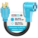 Circlecord Prong Amp 50 Generator Rv/ev Adapter Nema L14-30P. Fixed Price $36.10.