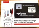 Tenergy Smart Universal Charger For Nimh Nicd Pack 6V/12V &battery. Fixed Price $19.99.