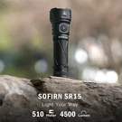 Sofirn SR15 4500LM Led Flashlight SFT25R Rechargeable 21700 Usb-c Power Bank. Fixed Price $51.99.
