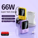 Portable Led Display Power Bank Fast Charger With Cable For Phone Universal. Fixed Price $29.04.