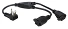 Qvs PPRT-ADPT2 12-INCH 3-PRONG Outlet Saver Splitter Power Adapter With. Fixed Price $10.04.