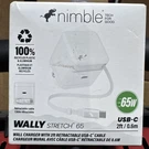 New Nimble Wally Stretch 65W Dual Usb-c Charger With Built-in Cable. Fixed Price $22.40.