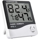 Thermometer Indoor Digital Lcd Hygrometer Temperature Humidity Alarm Clock. Fixed Price $5.75.