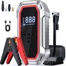 Jump With Air Compressor, 5000A Peak Car Battery STARTER(9.0 Red. Fixed Price $70.25.