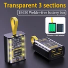 1PC 3 18650 Power Bank Case Diy Battery Storage Box With Night Light & Dual Usb. Fixed Price $13.99.