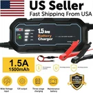 1500MAH Automatic Smart Battery Charger 12V Portable Car Trickle Maintainer. Fixed Price $22.95.