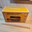 Chargeworx Wireless-charging Speaker & Clock New Box. Fixed Price $40.00.