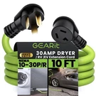 Gearit 30 Amp (10 Feet) Prong Dryer Extension Cord Nema Feet, Green. Fixed Price $53.23.