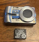 Panasonic Lumix DMC-TZ3 Digital Camera Silver 10X Zoom Untested No Sim & Charger. Fixed Price $20.00.