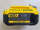 Stanley V20 4.0AH SB204 Fatmax Li-ion Genuine Battery 1.5 Lbs Indicator Usps. Fixed Price $79.95.