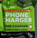Chargetab Emergency Phone Charger Usb-c Pre-charged Portable 3000MAH. Fixed Price $12.99.