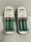 Lot Of Eveready Nimh Battery Charger Model EV2PC4E & Batteries Used Tested. Fixed Price $12.99.