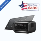 Ecoflow River 3 Plus 286WH Wireless Boost Combo & 45W Solar Panel Kit For Travel. Fixed Price $236.25.