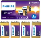 4 Pack Philips 9V Lithium Battery Ultra Long Lasting For Devices Smoke Detector. Fixed Price $17.69.