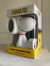 Peanuts Snoopy Charging Hub (4-PORT) 3 Usb-a And 1 Usb-c. Fixed Price $24.00.