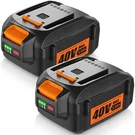 Pack 40V WA3580 3.5AH Max Lithium Ion Battery For Worx WG180 WG280 WG380 WG580. Fixed Price $26.99.