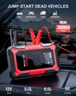 Gooloo A3 Jump Starter 3000A W/air Compressor, Car Battery Booster. Fixed Price $166.18.