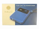 Halo Hub-link 5K Power Bank W/ Built-in Cables Blue. Fixed Price $30.56.