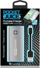 Tzumi Pocket Juice Portable Power Bank Charger Silver 4000 Mah 2.4A Max Output. Fixed Price $17.95.