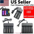 Li-ion Lithium Smart Charger 3.7V Slot For 16340/14500/26650 RCR123 Usa A+. Fixed Price $6.89.