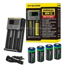 Nitecore New I2 Charger W/4 X RCR123A Li-ion 650MAH Rechargeable Batteries EBR65. Fixed Price $37.95.