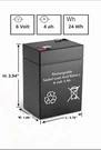 6V 4.0AH Rechargeable Battery For Kids Ride On Toys & Cars. Fixed Price $10.50.